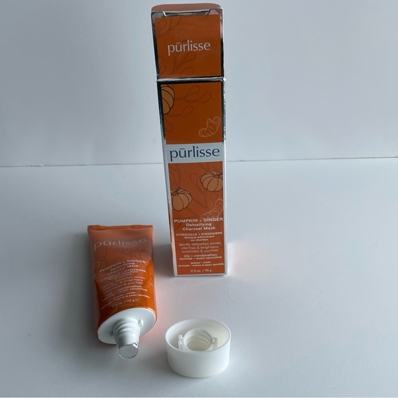 🆕 Purlisse Pumpkin + Ginger detoxifying charcoal mask sealed bottle with box - Picture 4 of 4